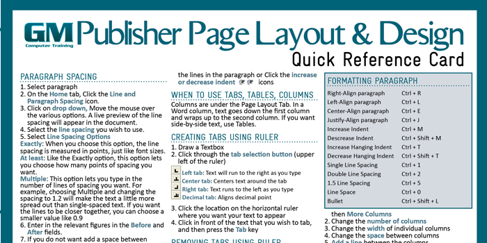 MS Publisher Page Layout and Design