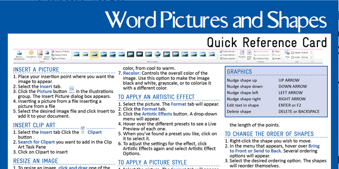 MS Word Pictures and Shapes